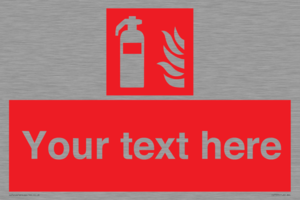 Custom Fire extinguisher Sign